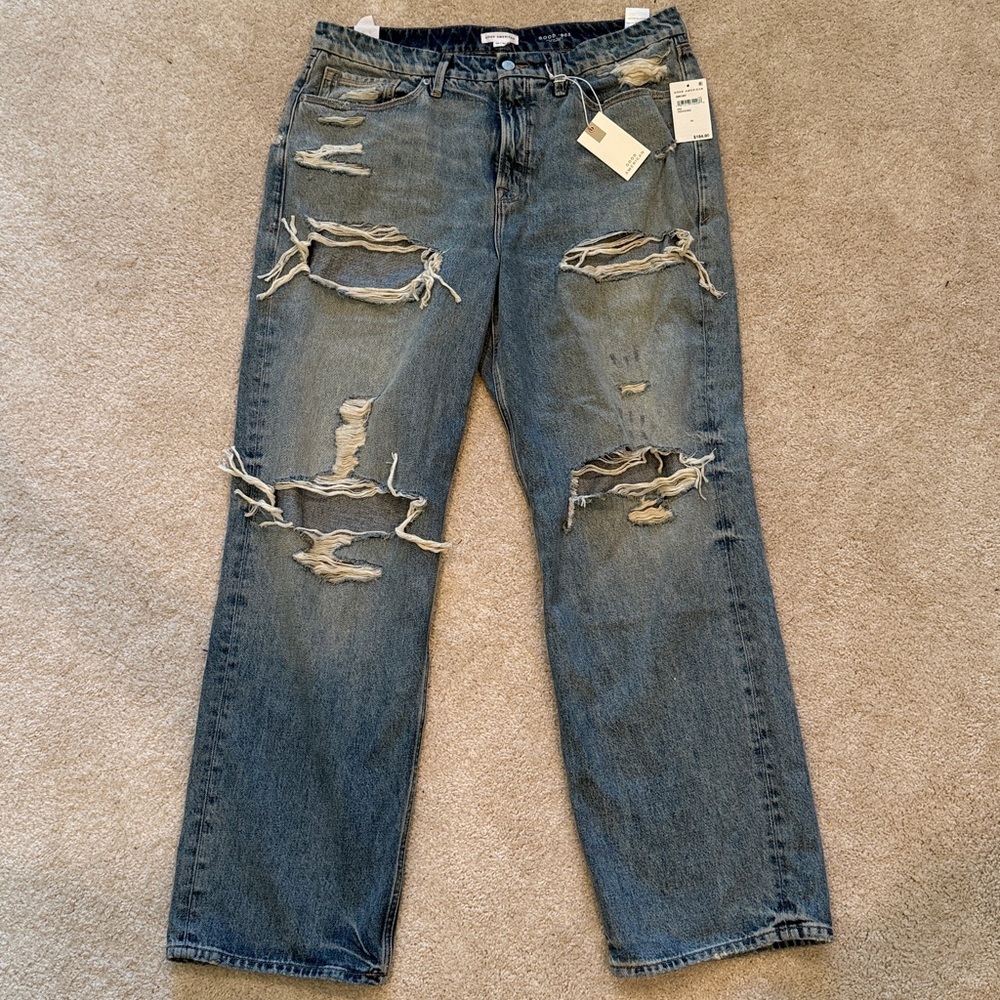 Good American Vintage Wash 90s relaxed fit Jeans